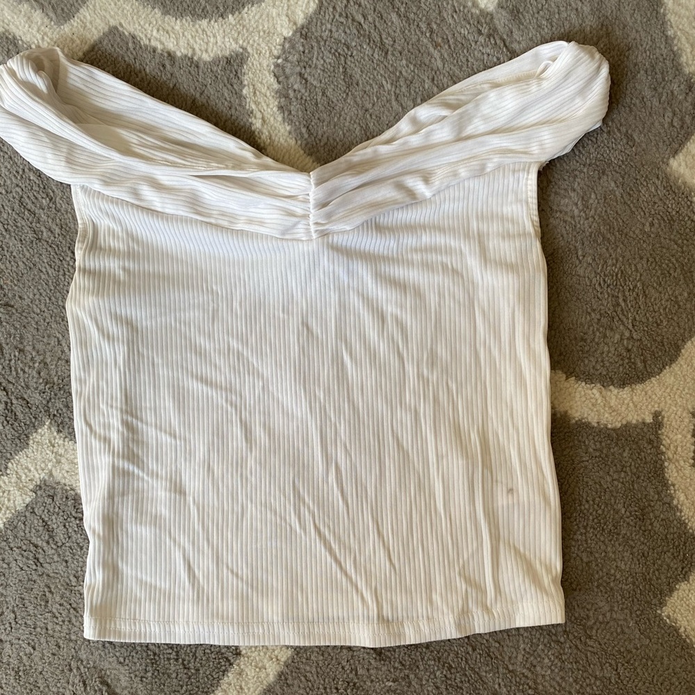 White crop top